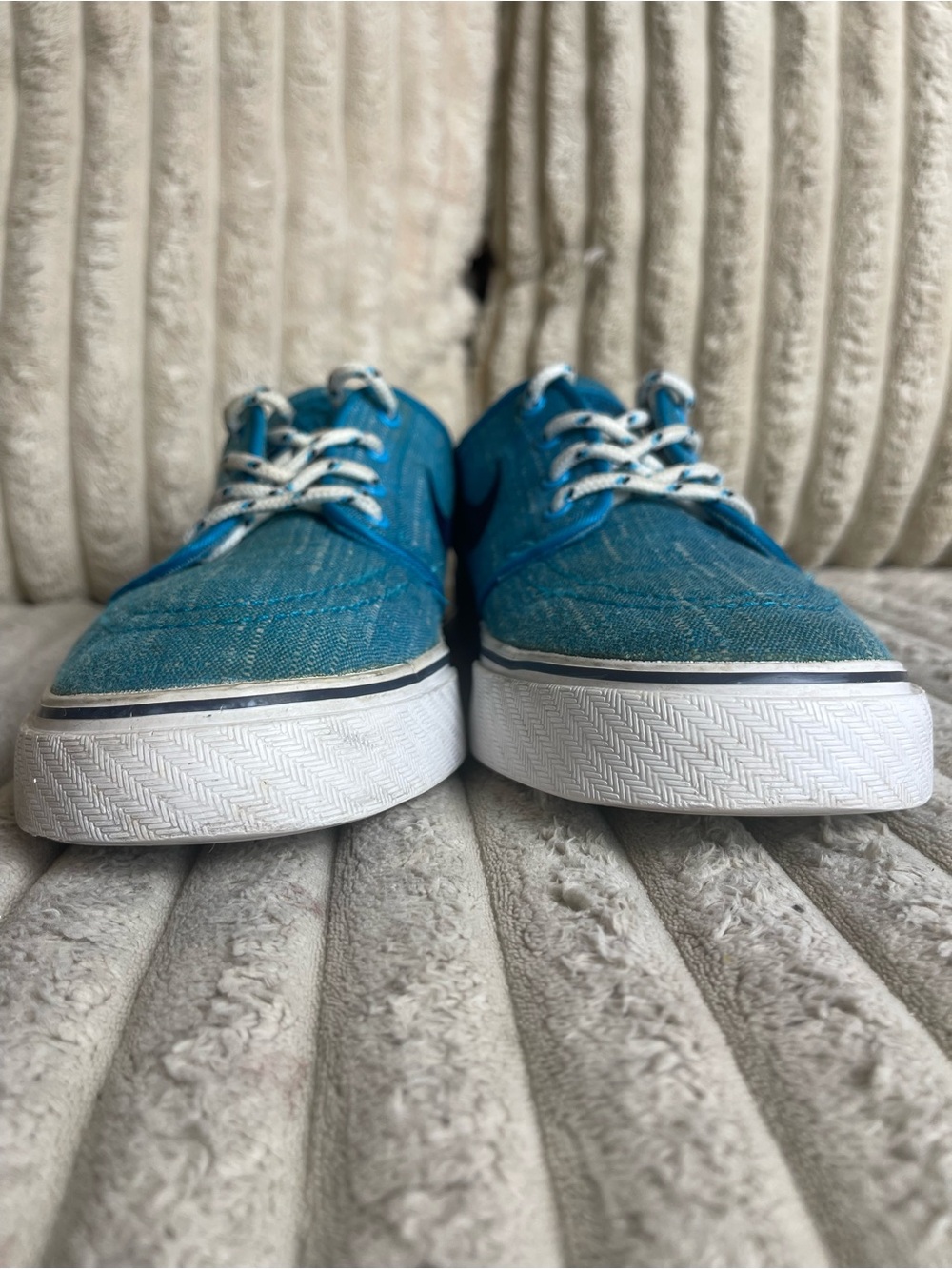 Nike SB Stefan Janoski Blue Canvas Skate Shoes Men’s Size 5 Youth - Picture 7 of 9